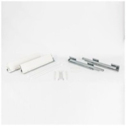 Full Extension Heavy Duty White Soft-close Metal Drawer Box System
