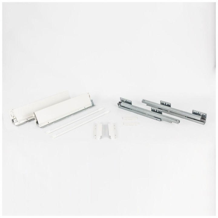 Full Extension Heavy Duty White Soft-close Metal Drawer Box System