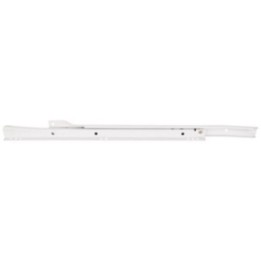 Heavy Duty Double Captive Cream White Self-closing 3/4 Extension Side Mount Epoxy Slide  Split Slides in Bulk Pack