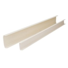 HR MAX™ White Plastic Cover for 45 mm Height Side Mount Ball Bearing Drawer Slides