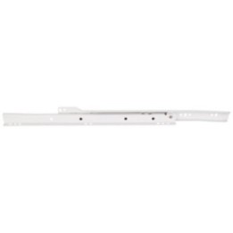 Economy Cream White Self-closing 3/4 extension Side Mount Epoxy Slide - Builder Pack