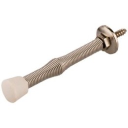 3" Spring Door Stop with Rubber Tip