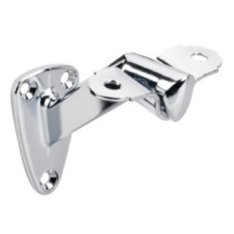 1-7/16" x 2-1/2" Heavy Duty Handrail Bracket with  3-3/8" Projection - Polished Chrome