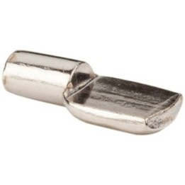 Spoon Shelf Support with 5 mm Pin - Bright Nickel  Retail Pack