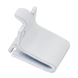 White Single-Track Shelf Clip Builder Pack (1 000 pcs.) - Priced and Sold by the Thousand. Order 1 for 1 000 Pieces