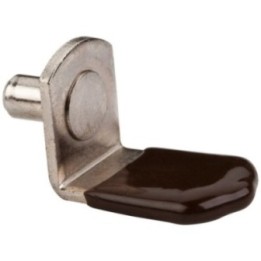 5 mm Pin Angled Shelf Support with 3/4" Arm and Plastic Sleeve - Priced and Sold by the Thousand