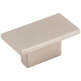 1-9/16" Overall Length (16 mm Center-to-Center) Rectangle Mirada Cabinet Knob