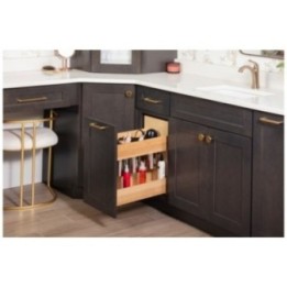 No Wiggle Powered Vanity Pullout for Door/Drawer Base Cabinet