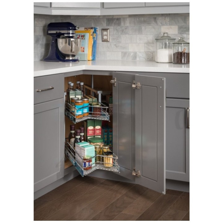 Easy 360 Lazy Susan Rotating Corner Organizer