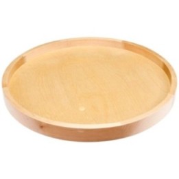 18" Round Wood Lazy Susan Shelf with Swivel