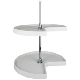 Plastic Lazy Susan Set with Chrome Hubs