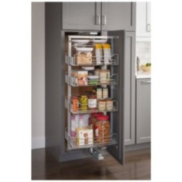 Chrome Wire Soft-close Pantry Swingout