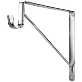 Shelf Bracket with Rod Support