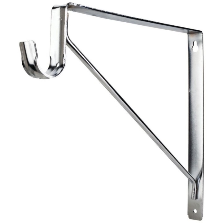 Shelf Bracket with Rod Support