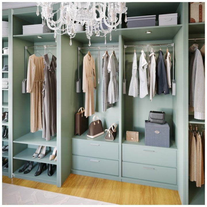 Soft-close Expandable Wardrobe Lift