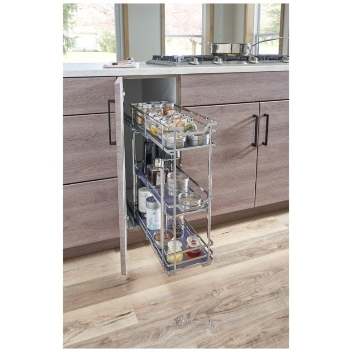 STORAGE WITH STYLE® Metal "No Wiggle" Base Pullout  Preassembled with Soft-close Slides