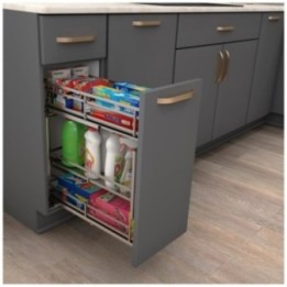 STORAGE WITH STYLE® Metal "No Wiggle" Under Drawer Base Pullout  Preassembled with Soft-close Slides