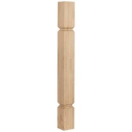3-1/2" W x 3-1/2" D x 35-1/2" H Minimal Transitional Post