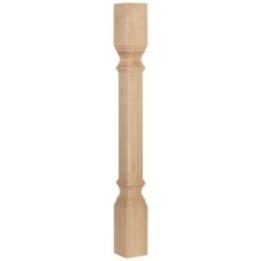 3-1/2" W x 3-1/2" D x 35-1/2" H Transitional Post