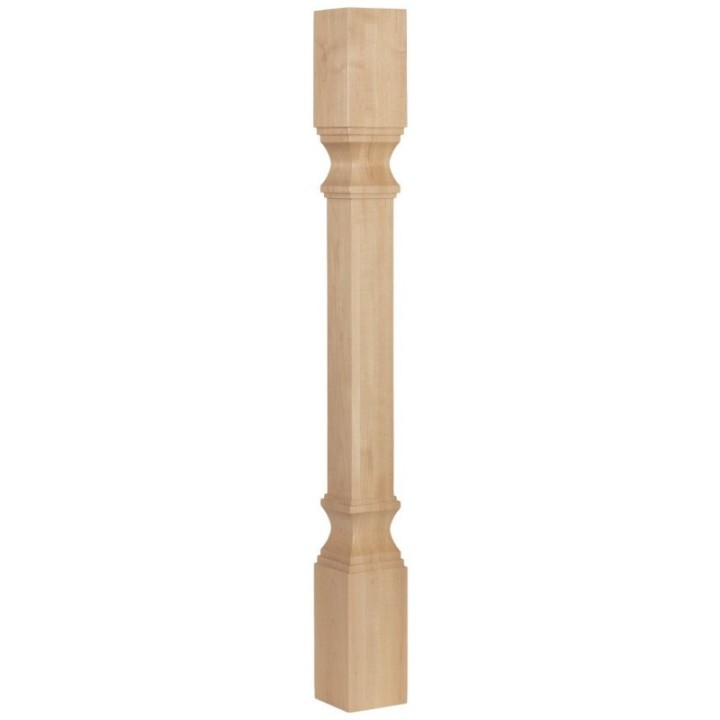 3-1/2" W x 3-1/2" D x 35-1/2" H Transitional Post