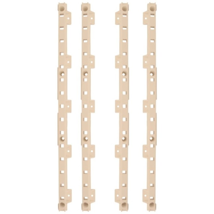 4-quick Tray Pilasters with 8 Hook Dowels & 8 Screws