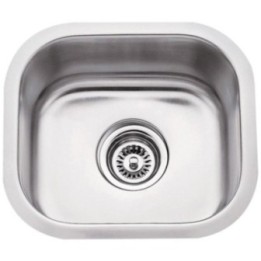 13" L x 14-1/2" W x 7" D Undermount 18 Gauge Stainless Steel Single Bowl Sink