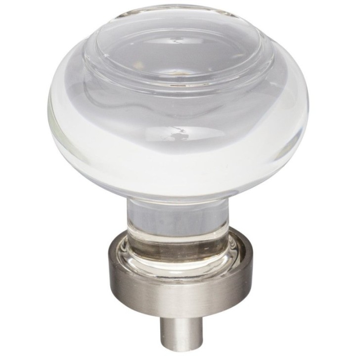 Harlow Button Glass Cabinet Knob