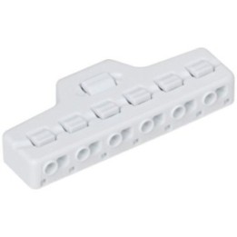 9 Amp Wire Distribution Block  6 Outputs  White