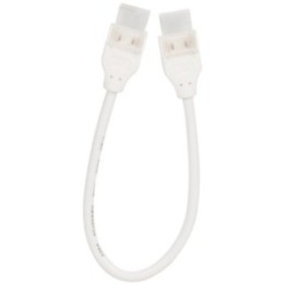 Top Bend Linking Connector with 7" wire  white