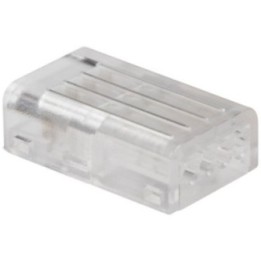 RGB Tape Light to Wire Connector with Dedicated Wire Channels  Clear