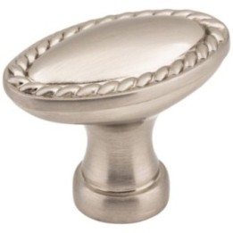 1-3/8" Overall Length Oval Rope Detailed Lindos Cabinet Knob
