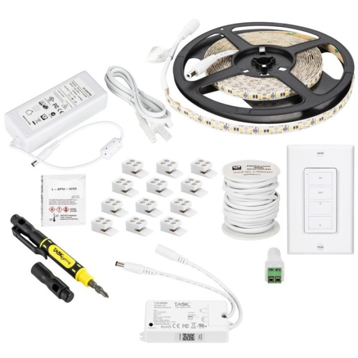 16 Ft. 225 Lumens/Ft.. 12-volt Standard Output Uno Wireless Controller Tape Light Kit  1 Zone 1 Area