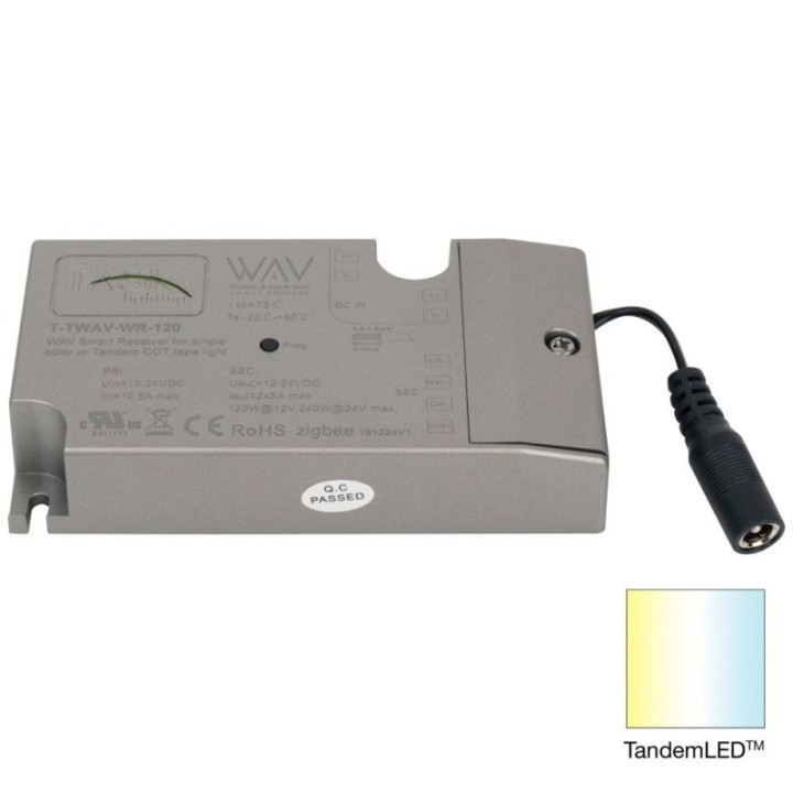 120-Watt WAV SMART CONTROL™ Single-White/Tunable-White Smart Receiver  Zigbee Technology