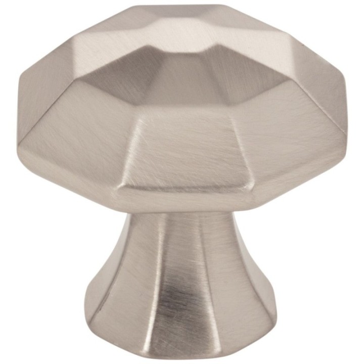 1-1/4" Overall Length Octagonal Wheeler Cabinet Knob