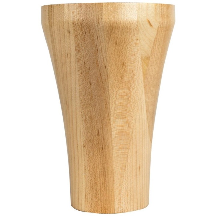4" W x 4" D x 6" H Contemporary Cove Bun Foot