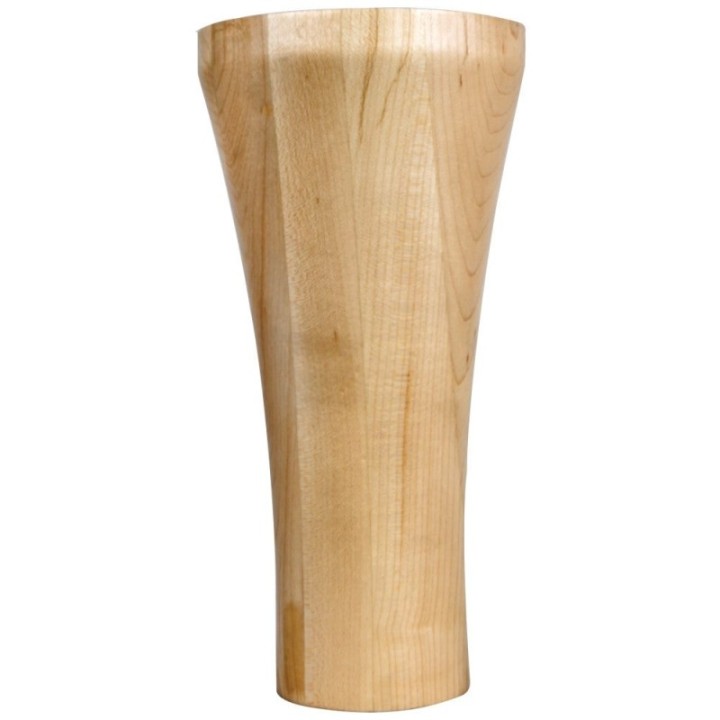 4" W x 4" D x 8" H Contemporary Cove Bun Foot