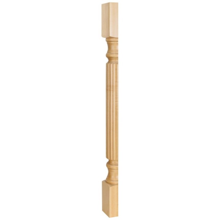 3-1/2" W x 1-3/4" D x 35-1/2" H Split Reed Post