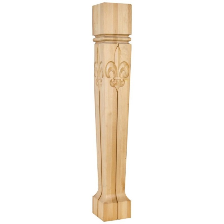 Bull Nose Fleur-de-Lis Posts