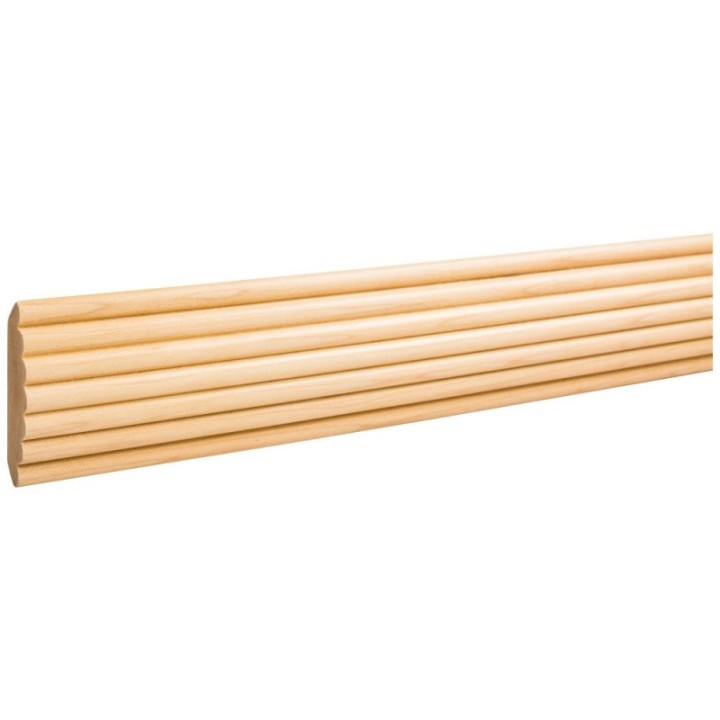 3/4" D x 2-5/8" Reed Corner Moulding