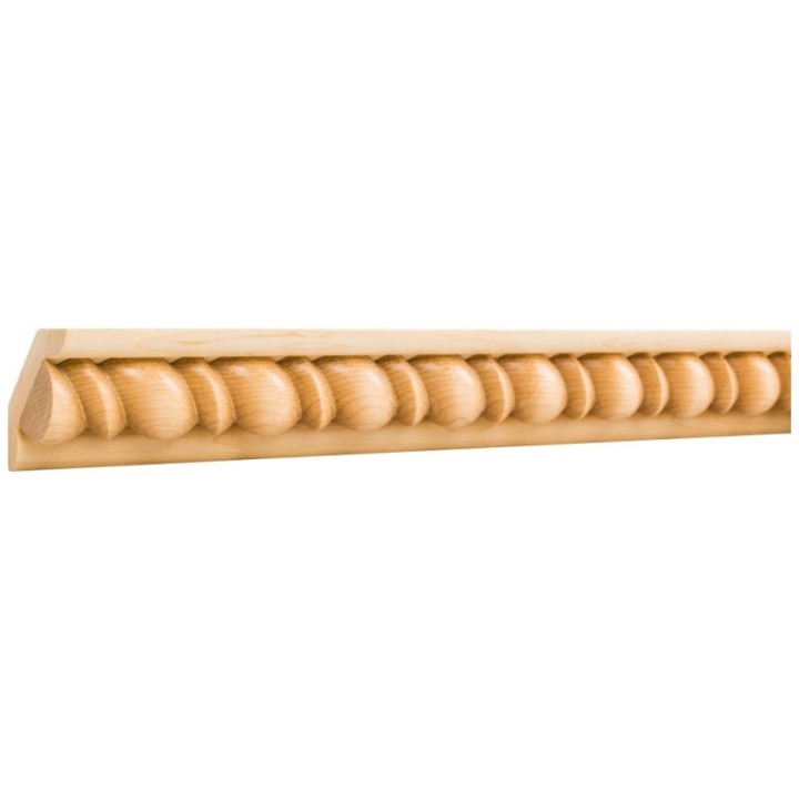 1-1/16" D x 2-3/4" H Beaded Rope Corner Moulding