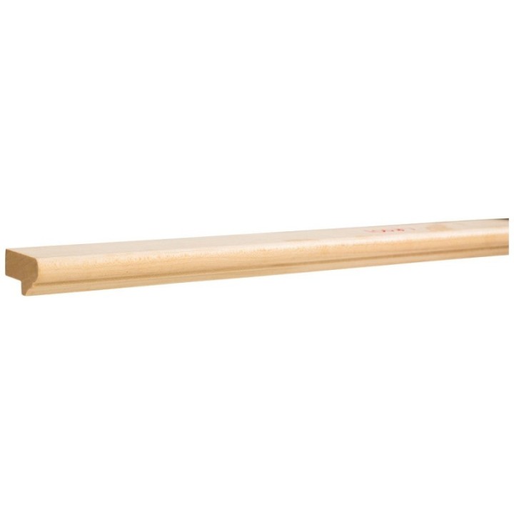 1-1/2" D x 13/16" H Bullnose & Cove Light Rail Moulding
