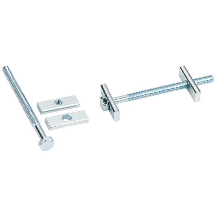 3-5/8" x 1/4" Diameter Zinc Plated Draw Bolt with 1-1/4" Wide Plate Sold by the Keg (450)