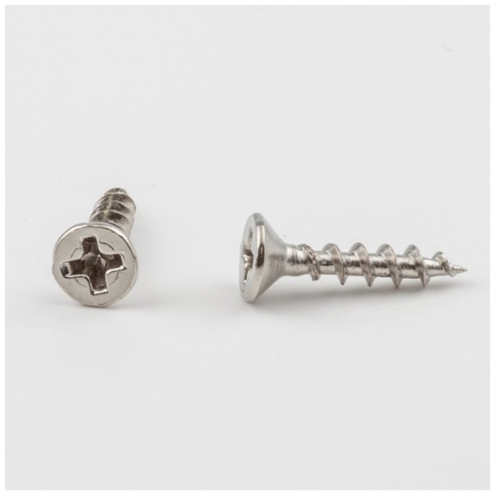 #5" x 5/8" Bright Nickel Phillips Drive Coarse Thread Flat Head Screw Sold by the Box. Order 7.5 for a Box of 7 500 Screws