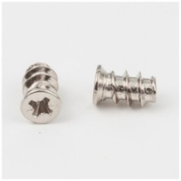 6.3 mm x 13 mm Nickel Plated Pozi Drive 7 mm Flat Head Euro Screw Sold by the Box (3 500). Order 3.5 for a box of 3 500 screws