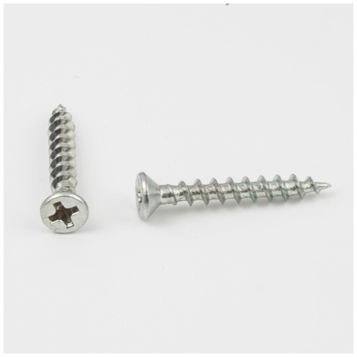 #6 x 1" Zinc Plated Phillips Drive Coarse Thread Flat Head Screw Sold by the Keg. Order 10 for 10 000 Screws