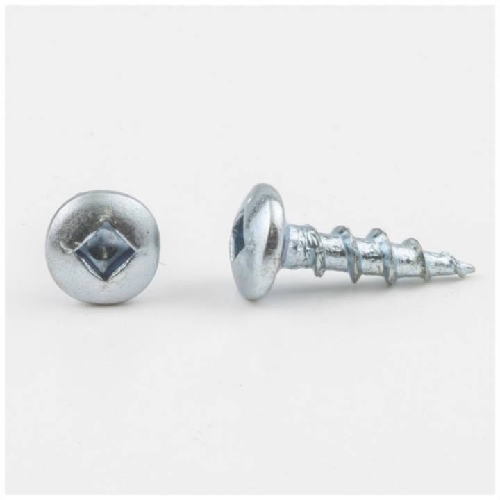 #6 x 1/2" Zinc Plated Square Drive Coarse Thread Truss Head Screw Sold by the Keg. Order 25 for a Keg of 25 000 Screws