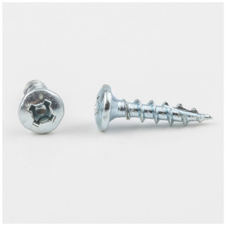 #6 x 5/8" Zinc Plated Combo Head Type 17 Coarse Thread Pan Head Screw Sold by the Keg. Order 20 for a Keg of 20 000 Screws