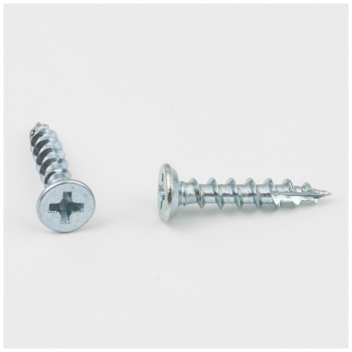 #6 x 3/4" Zinc Plated Phillips Drive Type 17 Coarse Thread Flat Head Screw Sold by the Keg. Order 20 for a Keg of 20 000 Screws