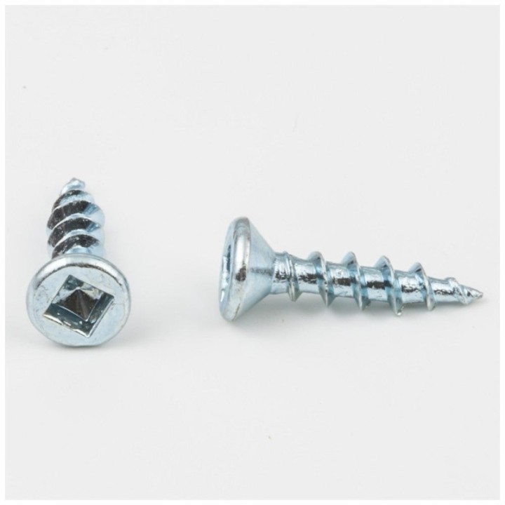 #6 x 5/8" Zinc Plated Square Drive Type 17 Coarse Thread Flat Head Screw Sold by the Box. Order 6 for a Box of 6 000 Screws