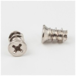 6.3 mm x 10 mm Nickel Plated Phillips Drive 7.5 mm Flat Head Euro Screw Sold by the Box. Order 4 for a Box of 4 000 Screws